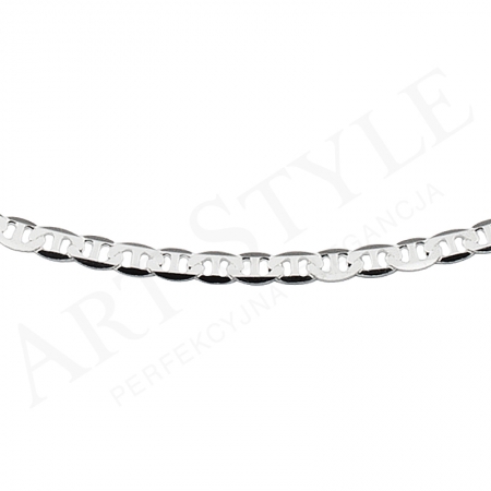 Srebrny Łańcuszek typu Marina 50cm 228787 Srebrny Łańcuszek typu Marina 50cm 228787