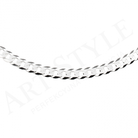 Srebrny Łańcuszek typu Pancerka 55cm 229234 Srebrny Łańcuszek typu Pancerka 55cm 229234