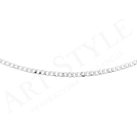 Srebrny Łańcuszek typu Pancerka 55cm 207768