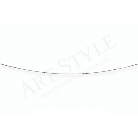 Srebrny Łańcuszek typu Linka ozdobna 45cm 537643 Srebrny Łańcuszek typu Linka ozdobna 45cm 537643