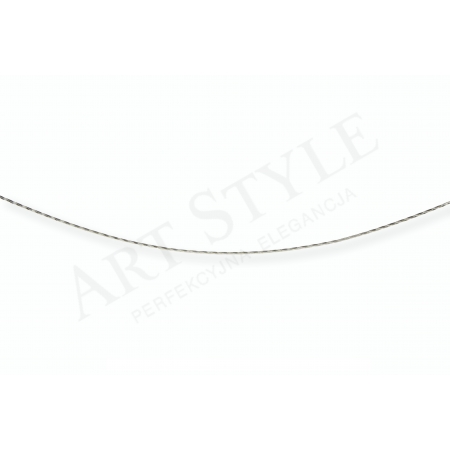 Srebrny Łańcuszek typu Linka ozdobna 45cm 537698 Srebrny Łańcuszek typu Linka ozdobna 45cm 537698