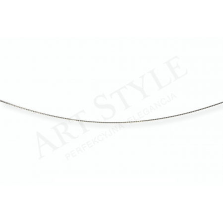 Srebrny Łańcuszek typu Linka ozdobna 45cm 537735 Srebrny Łańcuszek typu Linka ozdobna 45cm 537735
